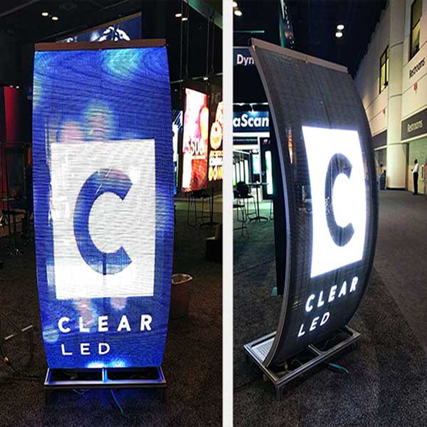 Outdoor-Curved-Transparent-Display
