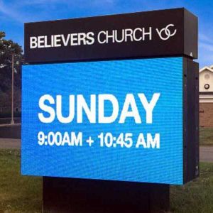 church-led-sign