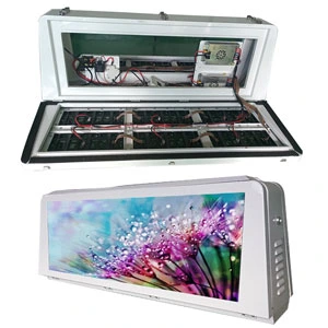 Affichage LED pour accès frontal du toit du taxi