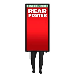 LED Human Billboard with Scrolling LED Message