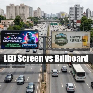 Écran LED contre panneau d'affichage