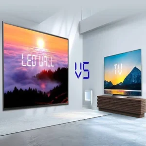 Mur vidéo LED vs mur TV